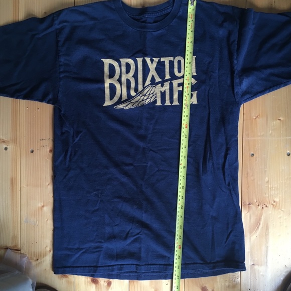 ❤️Sold on Depop❤️ Navy Blue Brixton Tee - Picture 5 of 5